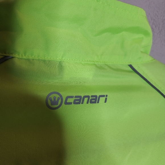 Canari Packable Cycling Jacket.  Size XXL. Neon green. - Picture 7 of 16
